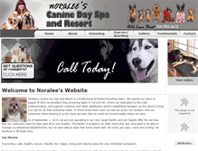 Tablet Screenshot of noraleescaninedayspaandresort.com